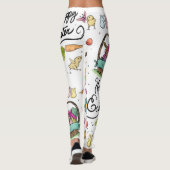 Glückliche Ostern-Kunst Leggings (Rückseite)