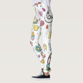 Glückliche Ostern-Kunst Leggings (Links)