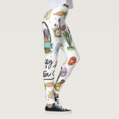 Glückliche Ostern-Kunst Leggings (Rechts)