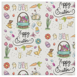 Glückliche Ostern-Kunst Stoff