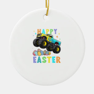 Glückliche Ostern Monster Truck Ostereier Kleinkin Keramik Ornament