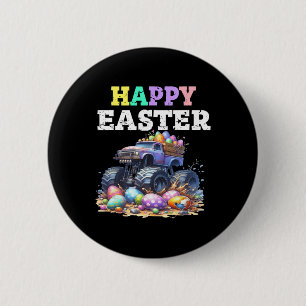 Glückliche Ostern Monster Truck Ostereier Krabbela Button