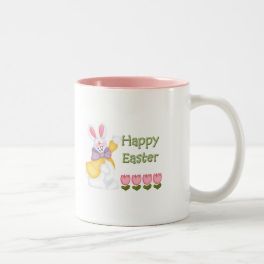 Glückliche Ostern-Tasse Zweifarbige Tasse (Rechts)