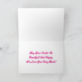 Glückliche Ostern-Tochter Feiertagskarte (Innenseite)