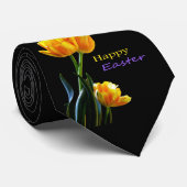 Glückliche Ostern-Tulpe-Hals-Krawatte Krawatte (Gerollt)