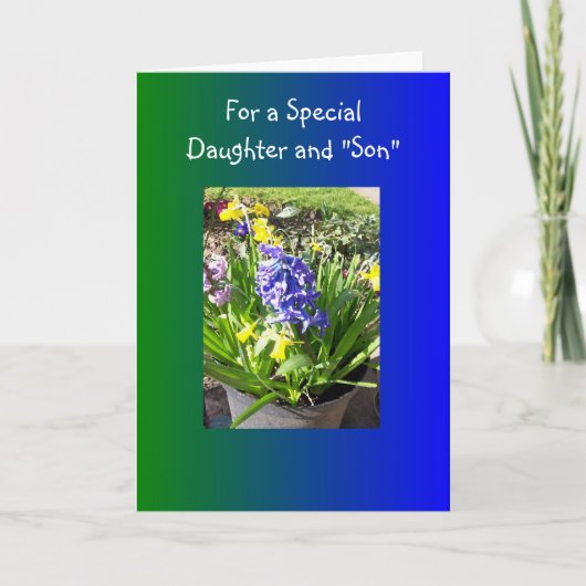 Glückliche Osterntochter-und Feiertagskarte (Vorderseite)