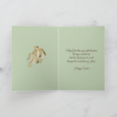 Glückliche Ostersegnung Gebete Auferstehung Vintag Feiertagskarte (Innenseite)