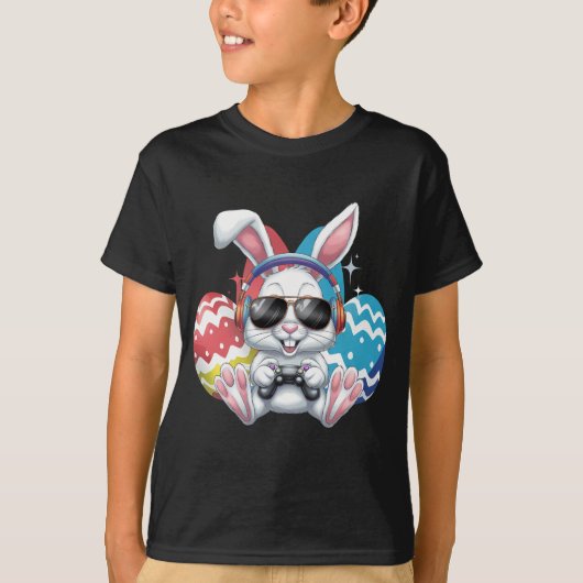 Glückliche Osterspiele Bunny Rabbit Gaming Gamer G T-Shirt (Vorderseite)
