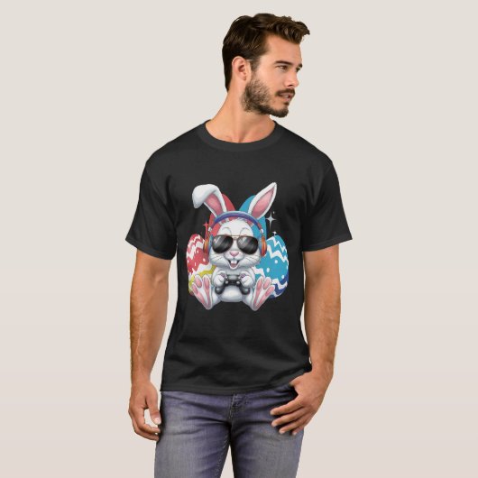 Glückliche Osterspiele Bunny Rabbit Gaming Gamer G T-Shirt (Vorne ganz)