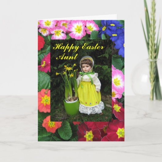 Glückliche Ostertante Feiertagskarte (Vorderseite)