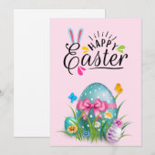 Glückliche Osterurlaubskarte Feiertagskarte (Vorne/Hinten)
