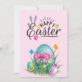 Glückliche Osterurlaubskarte Feiertagskarte