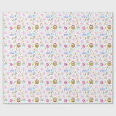 Glückliche Osterwünsche Geschenkpapier (Flach)