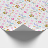 Glückliche Osterwünsche Geschenkpapier (Ecke)