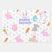 Glückliche Osterwünsche Geschenkpapier Set (Vorderseite 3)