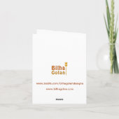 Glückliche Passahfest-Gruß-Karte Karte (Rückseite)