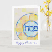 Glückliche Passahfest-Karte Karte (Gelbe Blume)