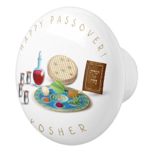 Glückliche Passahfest-Platte reines Pesach Keramikknauf