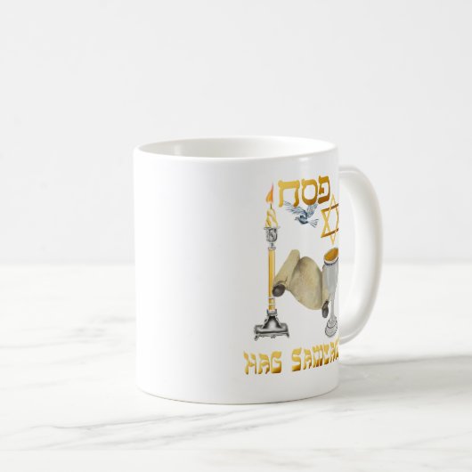 Glückliche Passahfest-Tasse Kaffeetasse (VorderseiteRechts)