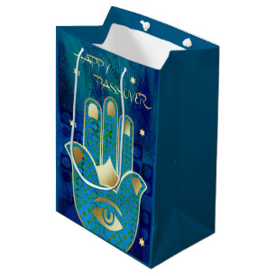 Glückliche Passover.Hamsa glückliche Mittlere Geschenktüte
