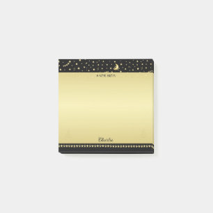 Glückliche Pawlidays, goldglänzende Paw Weihnachts Post-it Klebezettel