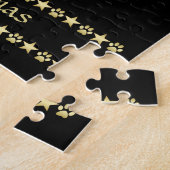 Glückliche Pawlidays, goldglänzende Paw Weihnachts Puzzle (Seite)