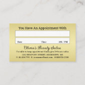 Glückliche Pawlidays, goldglänzende Paw Weihnachts Terminkarte (Rückseite)