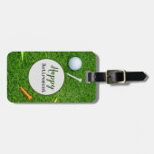 glückliche Pensionierung Gepäckanhänger (Vorderseite horizontal)