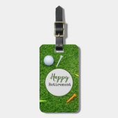 glückliche Pensionierung Gepäckanhänger (Vorderseite vertikal)