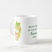 Glückliche personalisierte Tasse mit Pferdejahr-Mo (Vorderseite Links)