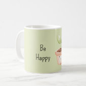 Glückliche Pflanze Kaffeetasse (Vorderseite Links)