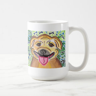 Glückliche Pitbull Kaffeetasse