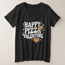 Glückliche Pizza Valentinstag Lustiges Pizza-Liebe