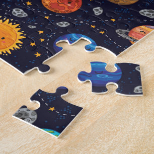 Glückliche Planeten Puzzle