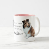 Glückliche Platz Sheltie Tasse (VorderseiteRechts)