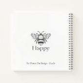 Glückliche positive Bienen-Affirmation Geschenk fü Notizblock (Rückseite)