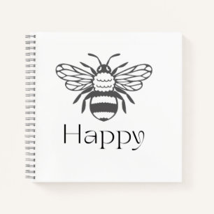 Glückliche positive Bienen-Affirmation Geschenk fü Notizblock