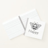 Glückliche positive Bienen-Affirmation Geschenk fü Notizblock (Innenseite)