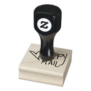 Glückliche Postgummi-Briefmarke Gummistempel