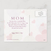 Glückliche Postkarte der Mutter des abstrakten (Rückseite)