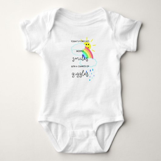 Glückliche Prognose Baby Strampler (Vorderseite)