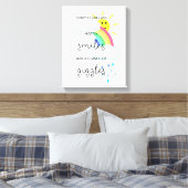 Glückliche Prognose Leinwanddruck (Insitu (Schlafzimmer))