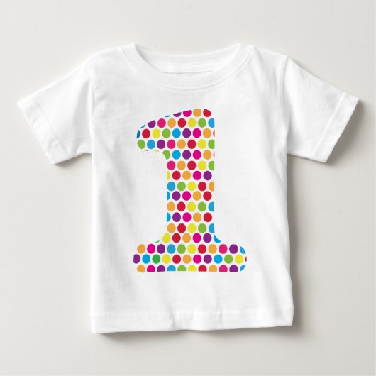 Glückliche Punkte Baby T-shirt (Vorderseite)