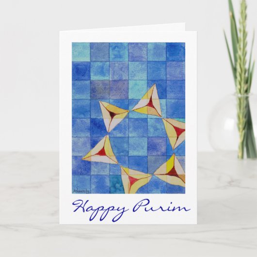 Glückliche Purim Karte (Vorderseite)