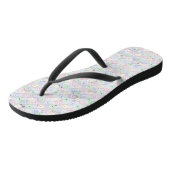 Glückliche Quilt Flip Flops Badesandalen (Schrägansicht)