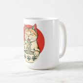 Glückliche Ramen-Katze Kaffeetasse (VorderseiteRechts)