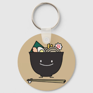 Glückliche Ramen-Schüssel Schlüsselanhänger