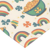 Glückliche Regenbögen Kurzer Tischläufer (Ecke)