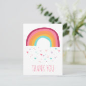 Glückliche Regenbogen Magie - Danke Postkarte (Stehend Vorderseite)