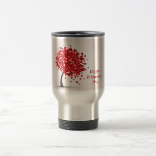 Glückliche Reise des Valentines Reisebecher